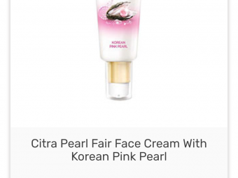 Citra Pearl Fair Face Cream With Korean Pink Pearl -Good product.-By navnita_halder