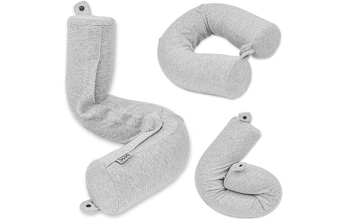 3. Twist Memory Foam Travel Pillow