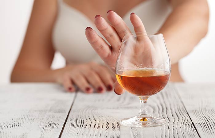 Avoid alcohol when you feel nauseous