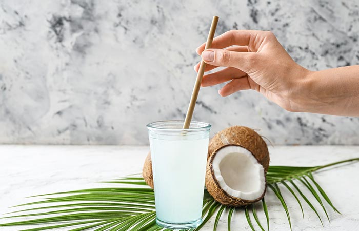 Drink coconut water in the first 24 hours of the BRAT diet