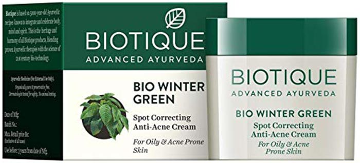 Biotique Bio Winter Green Spot Correcting Anti Acne Cream