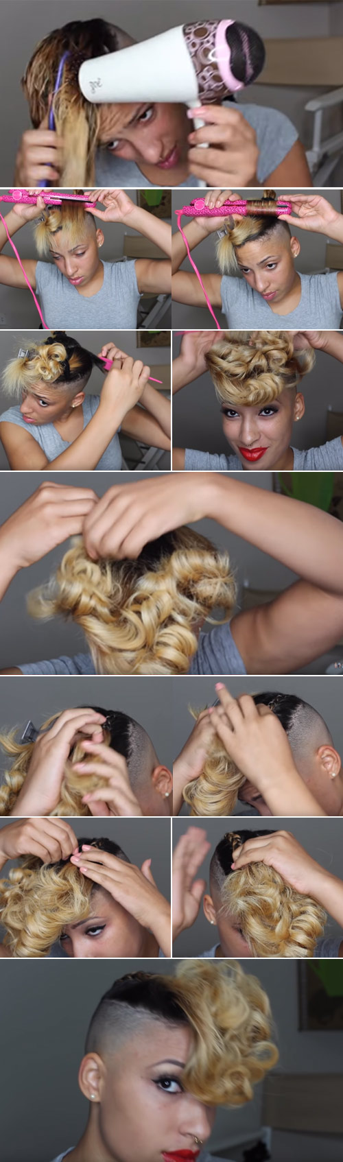 How to style braids with shaved sides