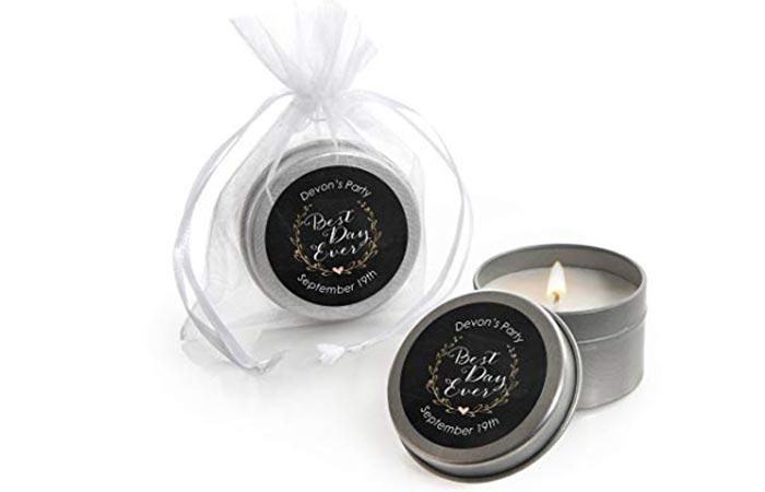 Personalized Candle Tins