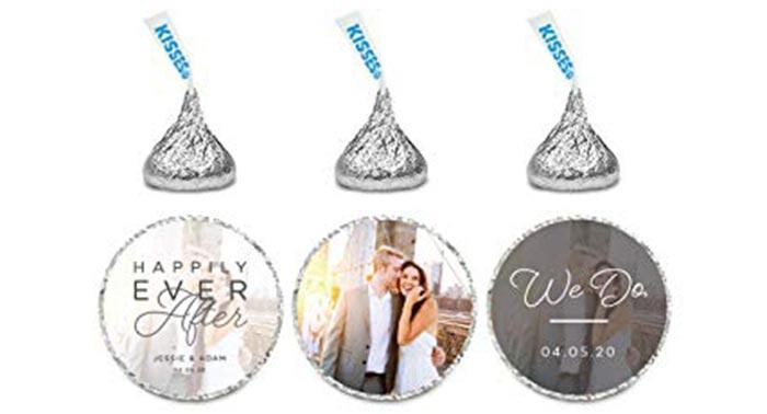 Personalized Chocolate Drop Labels With Photo