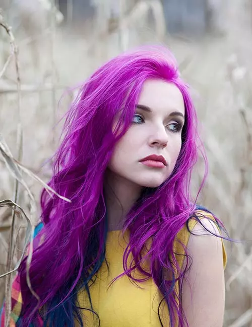 Shock meadow purple hair