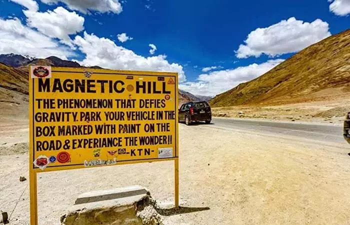 The Magnet Hill In Ladakh
