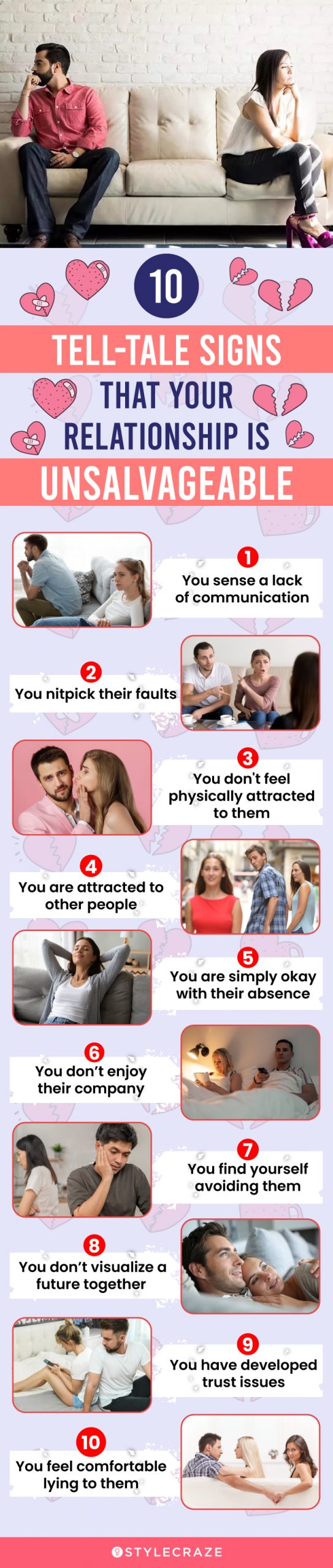 10 tell tale signs that your relationship is unsalvageable (infographic)