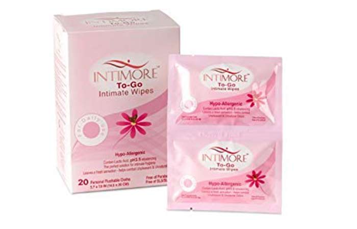 12. Intimore To-Go Intimate Wipes