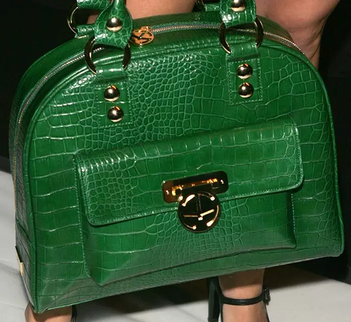The Row Margaux Alligator top handle bag is an expensive fancy handbag