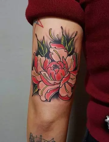 Japanese lotus tattoo design
