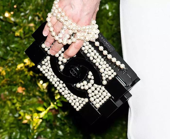 Chanel Pearl Lego Brick clutch is one of the most expensive handbags