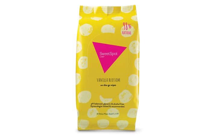 2. SweetSpot On-The-Go Feminine Wipes (Vanilla Blossom)