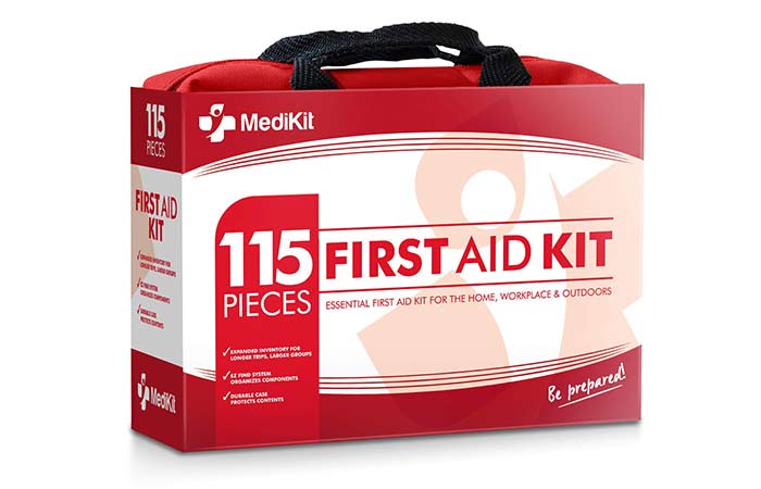 3. Best Basic First-Aid Kit MediKit Deluxe First Aid Kit