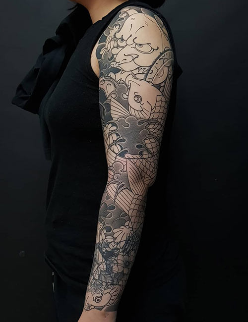 Japanese sleeve tattoo design