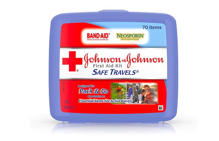 6. Best Budget-Friendly Kit Johnson & Johnson Safe Travels First Aid Kit