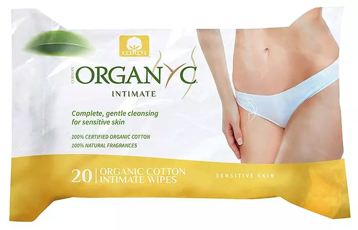 7. Organyc Intimate Hygiene Wet Wipes