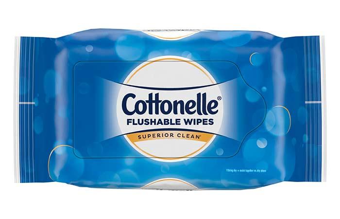 8. Cottonelle Flushable Wipes