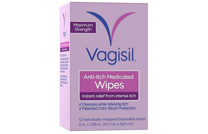 9. Vagisil Anti-Itch Medicated Wipes