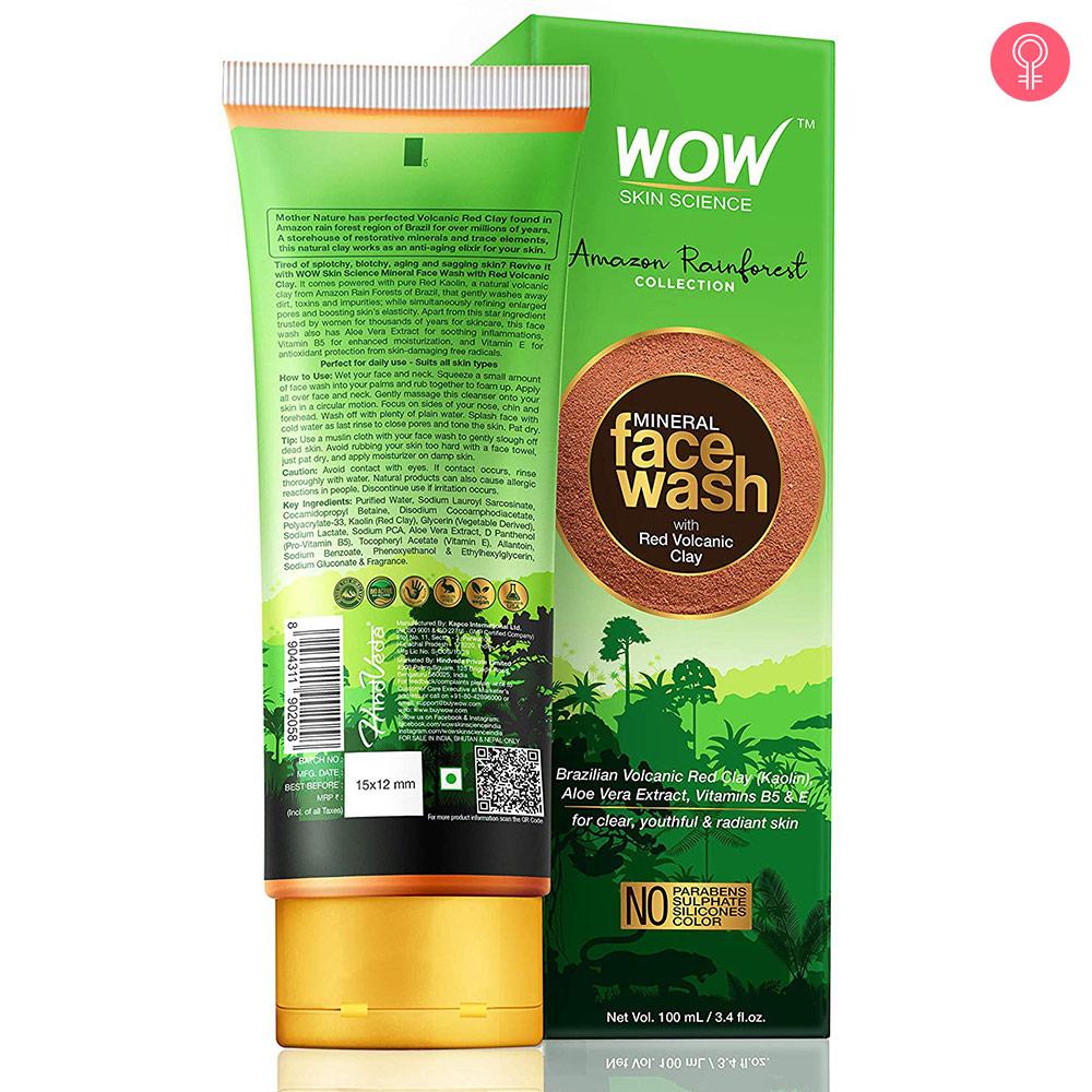 WOW Skin Science Amazon Rainforest Mineral Face Wash with Red Volcanic
