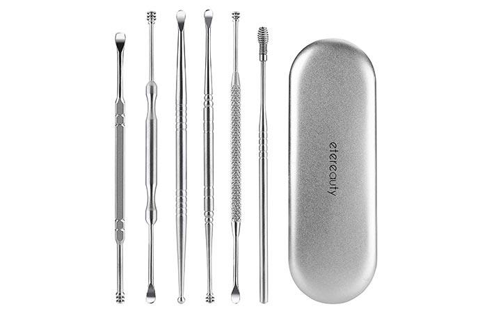 Eterbeauty 6pcs Ear Pick Ear Curette Earwax Removal Kit