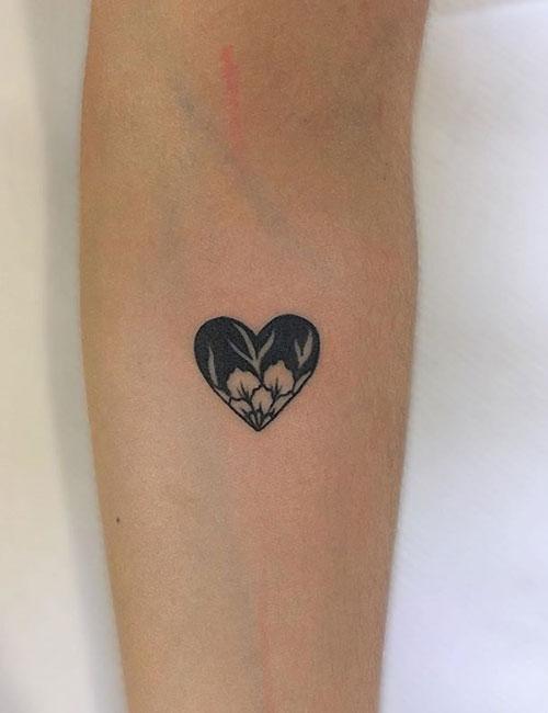 Flower Heart On Arm