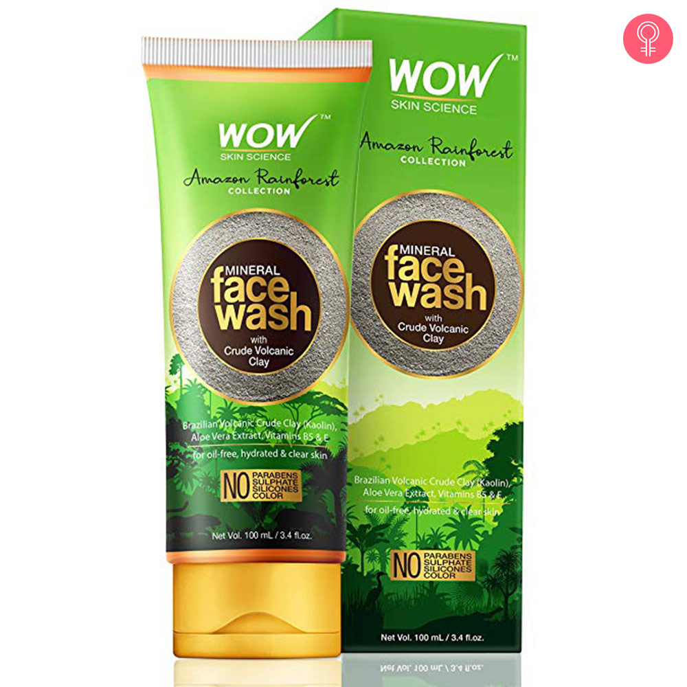WOW Skin Science Amazon Rainforest Mineral Face Wash with Crude Volcanic Clay