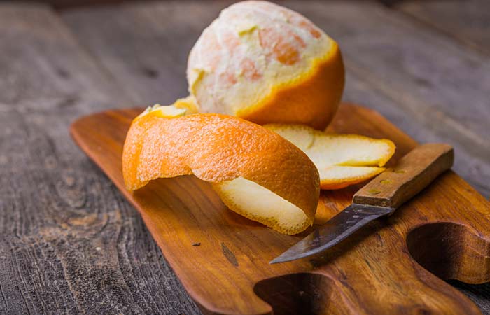 Orange peel face pack