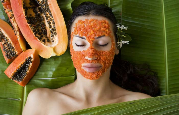 Papaya and honey face pack