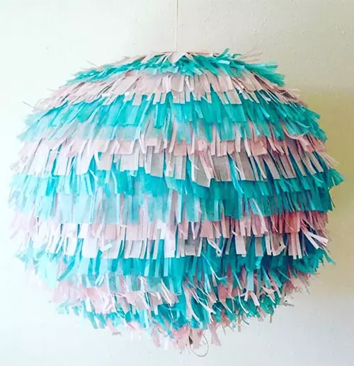 Pinata popping for gender reveal idea