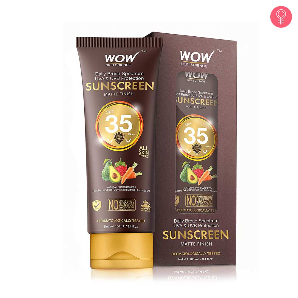 WOW Skin Science Matte Finish Sunscreen Lotion SPF 35 PA++