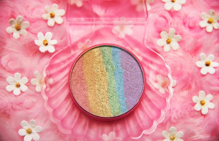 best rainbow highlighter makeup