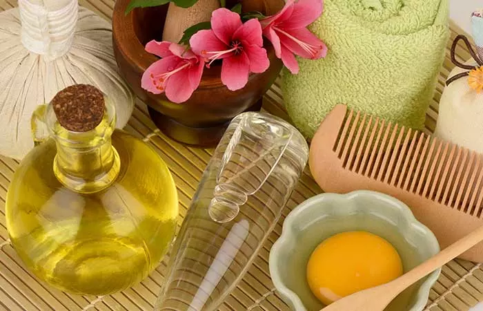 Egg and Olive Oil Hair Mask