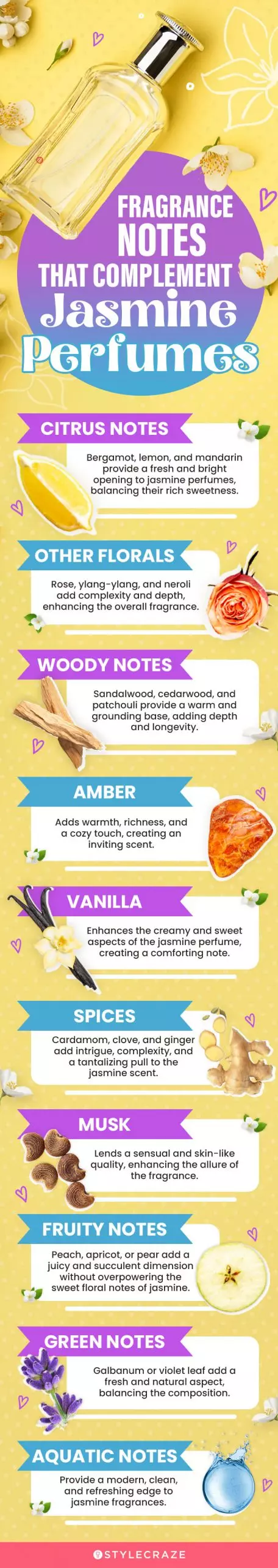 Fragrance Notes That Complement Jasmine Perfumes (infographic)