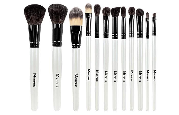 Morphe Set 706 Black And White 12-Piece Travel Set