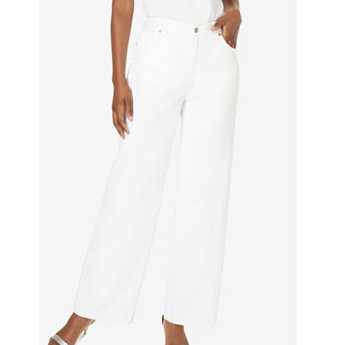 Roamans Wide-Leg Jean with Invisible Stretch by Denim 24/7