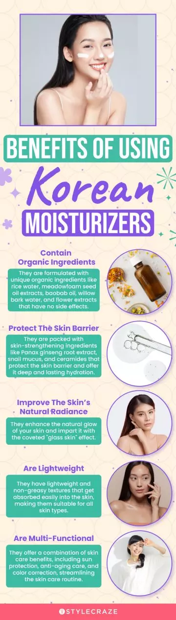 Benefits Of Using Korean Moisturizers (infographic)