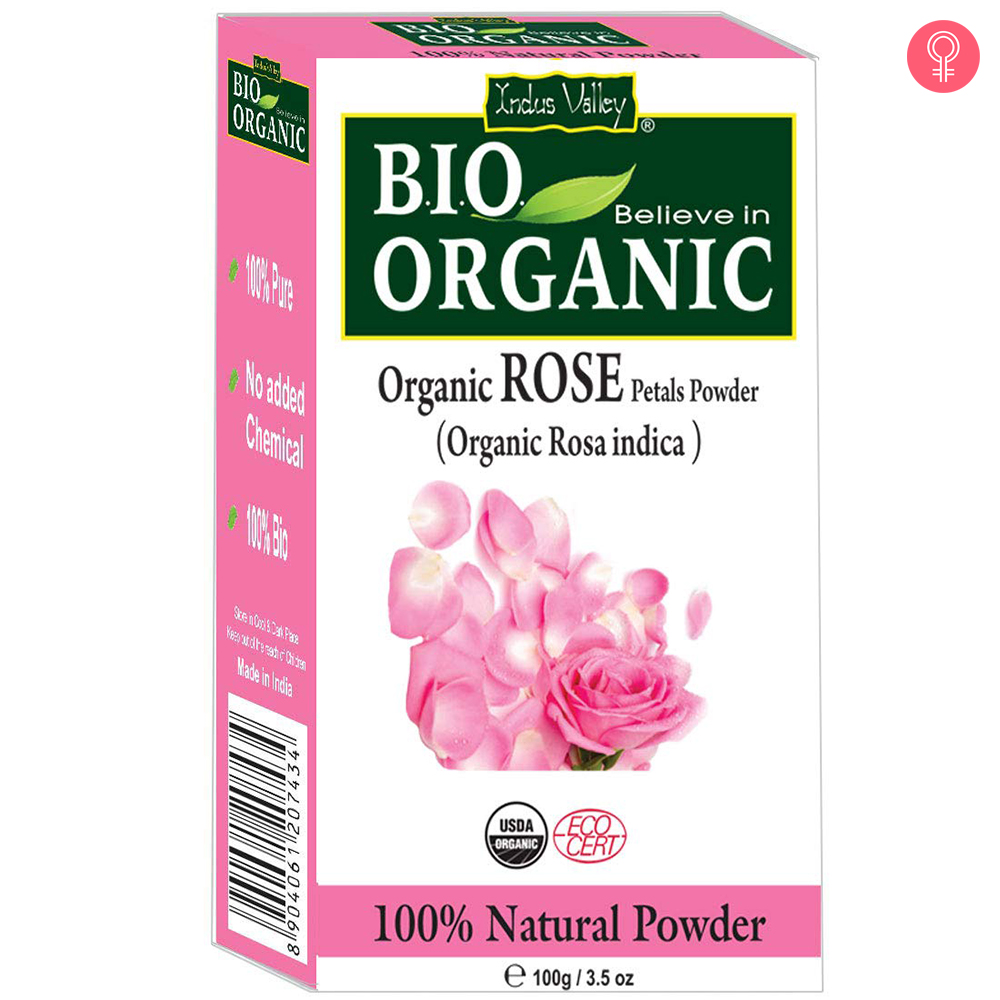 Indus Valley 100% Organic Rose Petals Powder