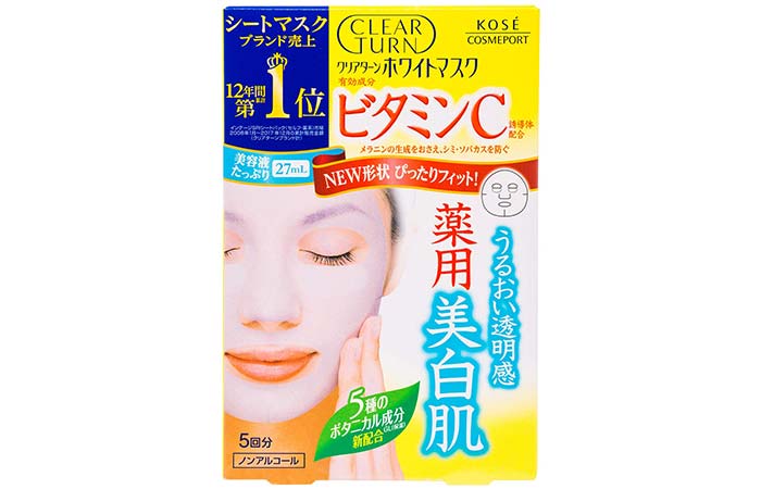 Kose Clear Turn White Vitamin C Facial Mask