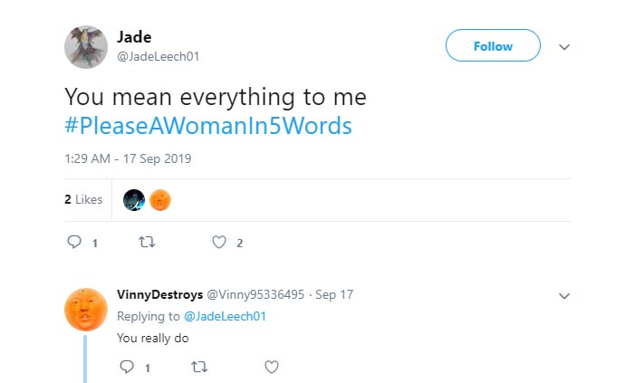 Pleasing a woman with words