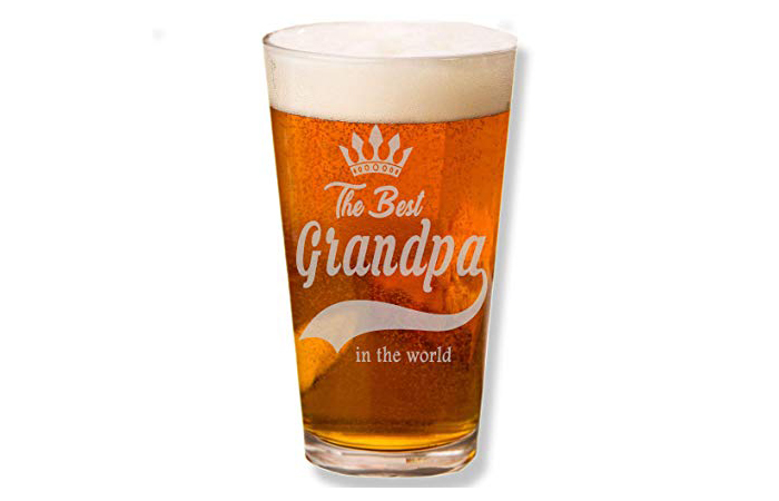 Shop4Ever Engraved Beer Glass