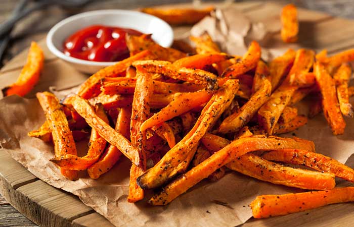 Swap French Fries With Roasted Sweet Potato Wedges