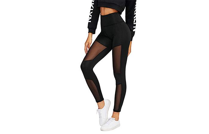 SweatyRocks Sheer Mesh Leggings