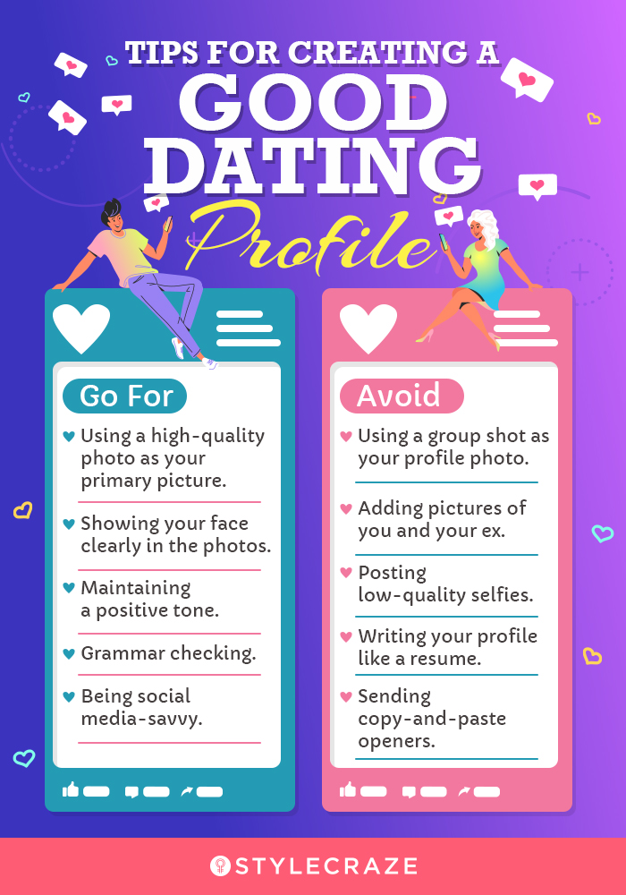 tips for creating a good dating profile (infographic)