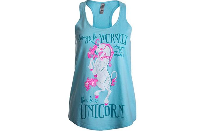 Ann Arbor T-shirt Company Unicorn Racerback Tank Top