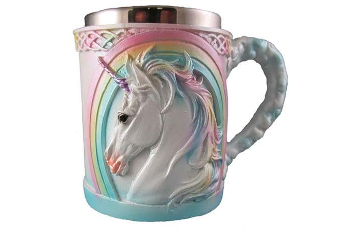 Everspring Import Company Rainbow Unicorn Coffee Mug