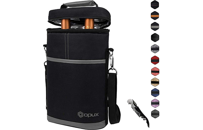 Insulated Two Wine Bottle Carrier