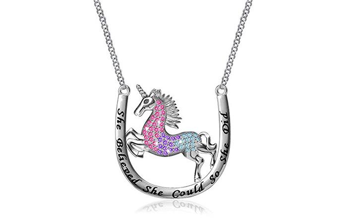 MONBO Sterling Silver Unicorn Pendant