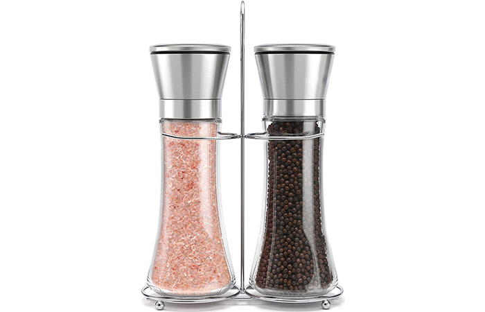 Stainless Steel Salt And Pepper Grinder Set