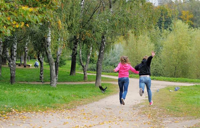 Couple on a walk