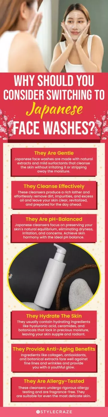 Why Should You Consider Switching To Japanese Face Washes? (infographic)
